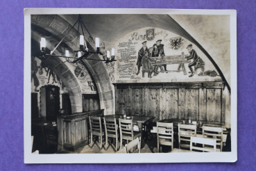 Ansichtskarte AK Breslau Wrocław 1938 Schweidnitzer Keller im Rathaus Restaurant Möbel Niederschlesien Ortsansicht Polen Polska